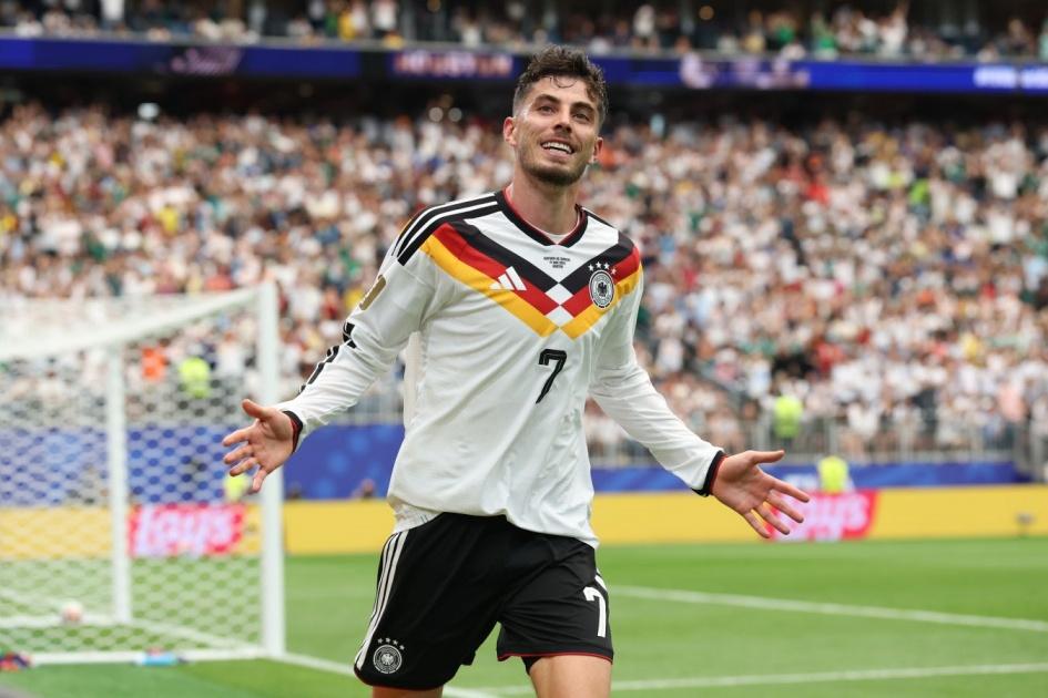 Kai Havertz was named player of the match in Germany's 7:1 win over Curacao.